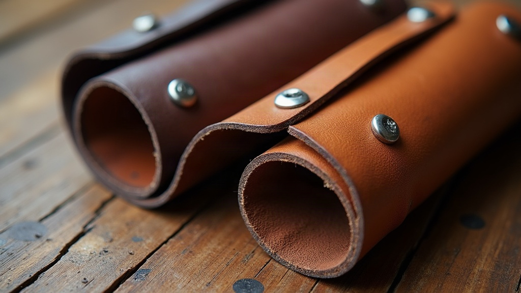 Cuir Bridle Anglais vs Latigo pour Trousses à Outils Moto