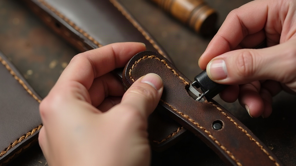 Fixing Loose Saddle-Stitch Tension on Curved Leather Knife Sheaths