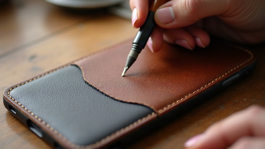 How to Edge-Paint Pebble-Grain Leather Phone Cases Without Cracking